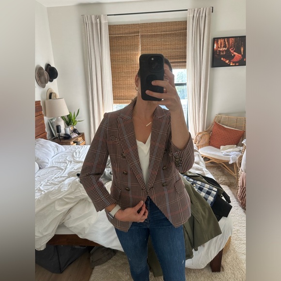 Veronica Beard Empire Dickey Jacket blazer in Chicory Multi plaid size 6 - Picture 2 of 9